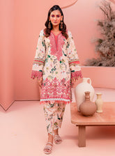Jade Flora Embroidered Cotton Satin Unstitched 2 Piece Suit - 20281