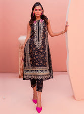 Jade Flora Embroidered Cotton Satin Unstitched 2 Piece Suit - 20312