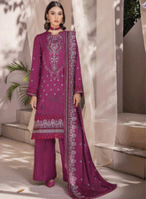 Jahan E Sukan By Humdum Embroidered Peach Unstitched 3 Piece Suit - HD23JS 06