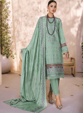 Jahan E Sukan By Humdum Embroidered Peach Unstitched 3 Piece Suit - HD23JS 07