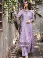 Jahanara By Iznik Embroidered Slub Unstitched 3 Piece Suit - 1 ABRU