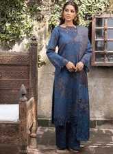 Jahanara By Iznik Embroidered Slub Unstitched 3 Piece Suit - 5 MINA
