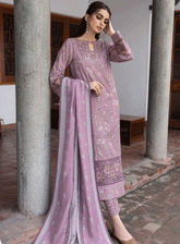 Jahanara By Iznik Embroidered Slub Unstitched 3 Piece Suit - 6 DELARAM