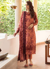 Jahanara By Iznik Embroidered Slub Unstitched 3 Piece Suit - 9 NASIM