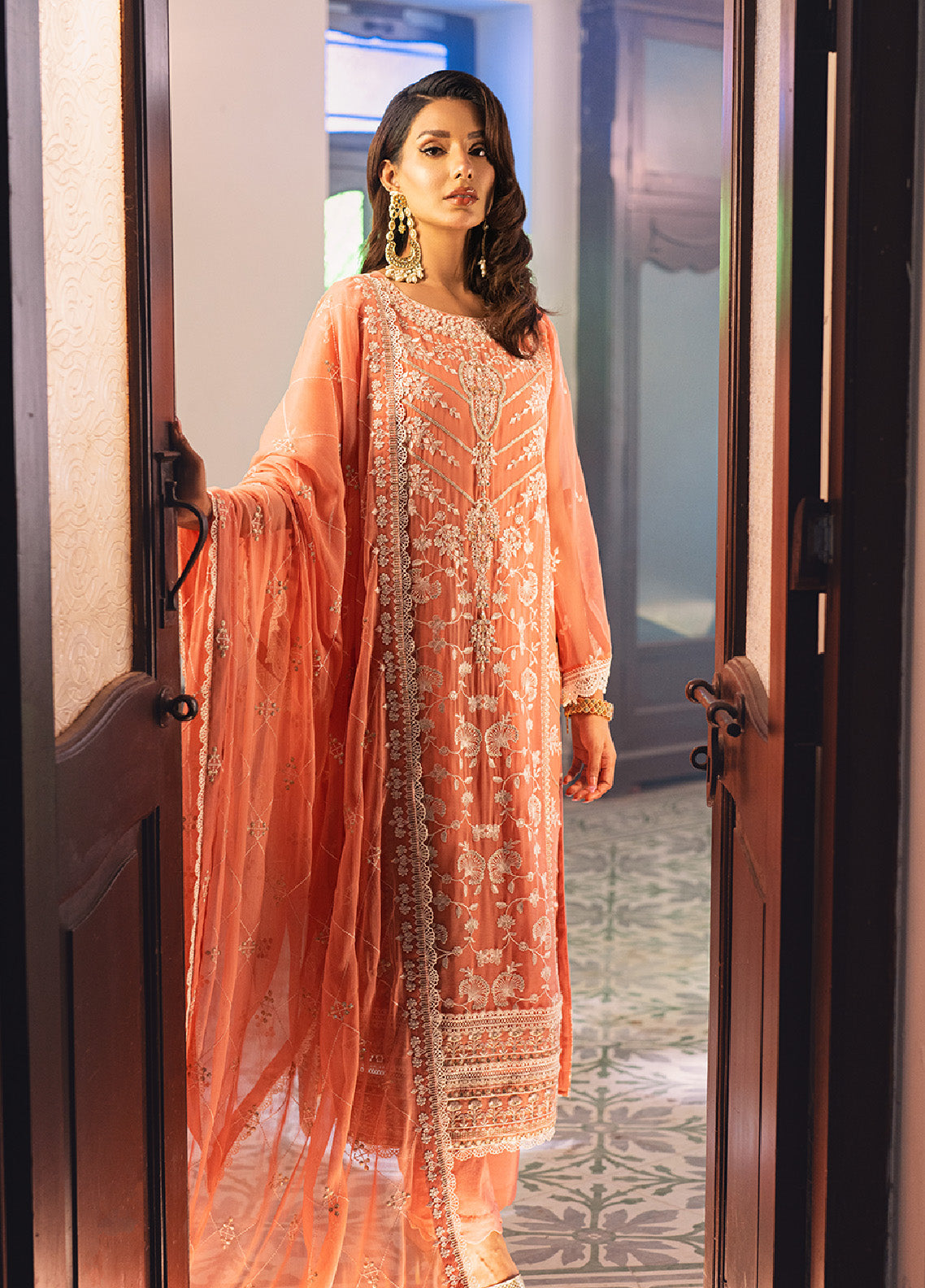 Jahanara By Shamooz Embroidered Chiffon Unstitched 3 Piece Suit - SM24JA SU-84 Jahanara By Shamooz Embroidered Chiffon Unstitched 3 Piece Suit - SM24JA SU-84