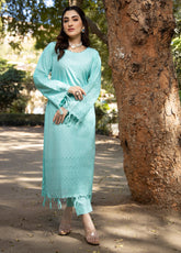 Jaza by Schick Embroidered Schiffli Cotton 2 Piece Unstitch Suit SDH24JSC-04