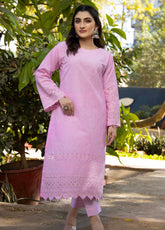 Jaza by Schick Embroidered Schiffli Cotton 2 Piece Unstitch Suit SDH24JSC-05