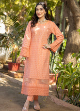 Jaza by Schick Embroidered Schiffli Cotton 2 Piece Unstitch Suit SDH24JSC-06