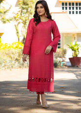 Jaza by Schick Embroidered Schiffli Cotton 2 Piece Unstitch Suit SDH24JSC-09