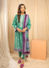 D#33B LSM Lakhany Komal Printed Lawn 3Pc 123 V-1
