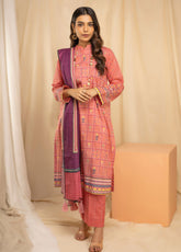 D#32B LSM Lakhany Komal Printed Lawn 3Pc 123 V-1