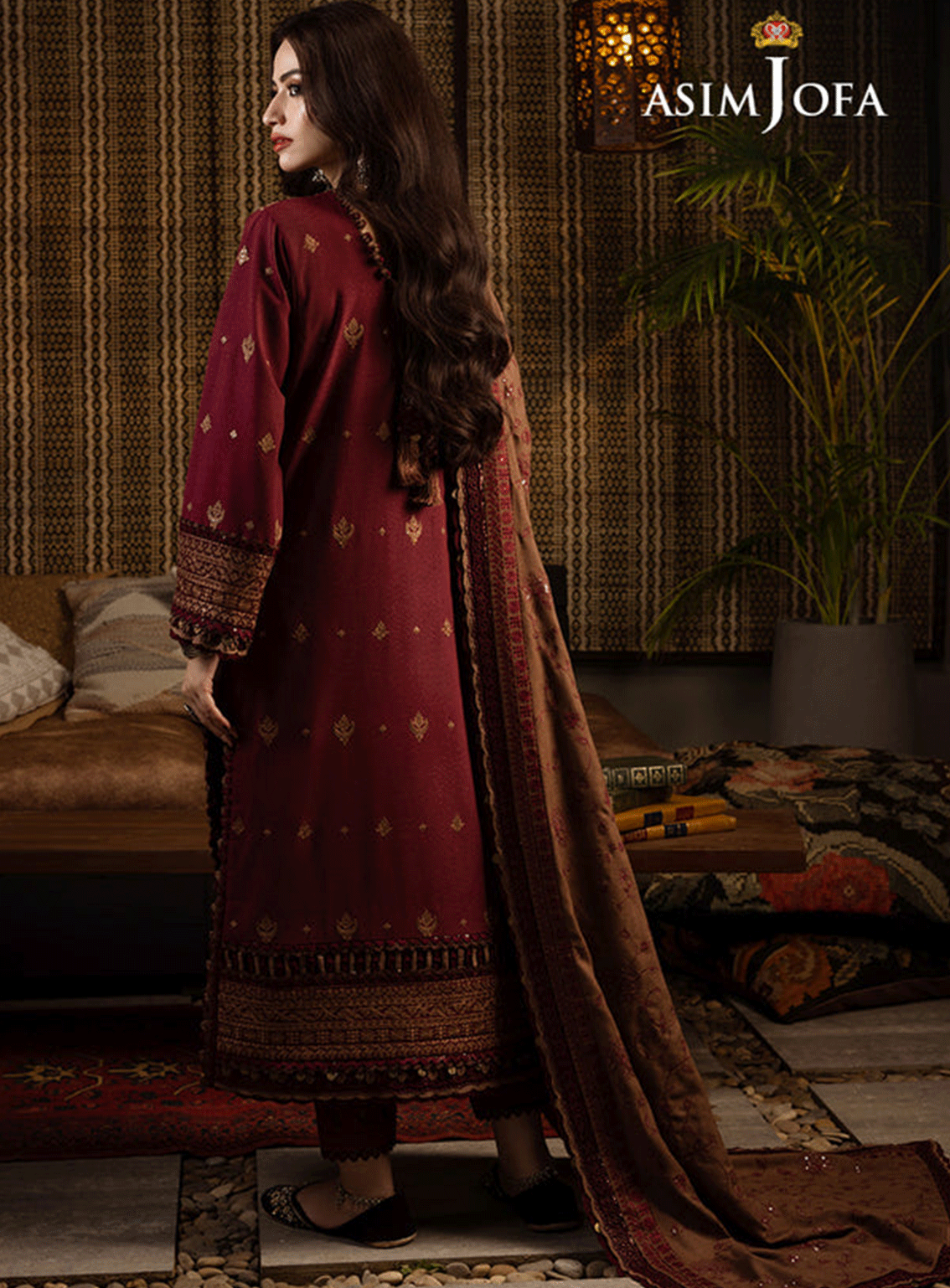Kashmiri Taanka By Asim Jofa Embroidered Cotton Karandi Unstitched 3 Piece Suit - AJ23KT 06 Kashmiri Taanka By Asim Jofa Embroidered Cotton Karandi Unstitched 3 Piece Suit - AJ23KT 06