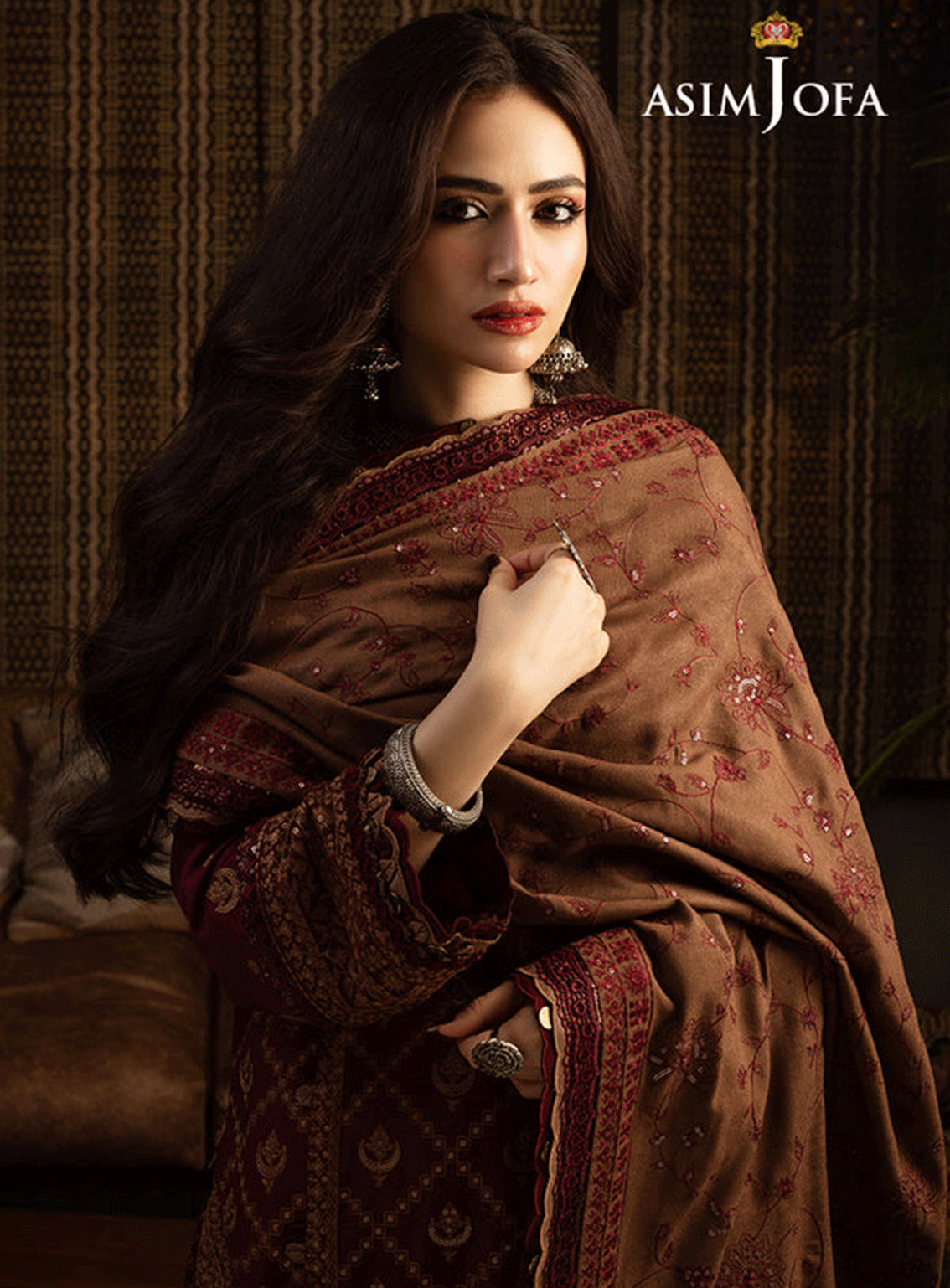 Kashmiri Taanka By Asim Jofa Embroidered Cotton Karandi Unstitched 3 Piece Suit - AJ23KT 06 Kashmiri Taanka By Asim Jofa Embroidered Cotton Karandi Unstitched 3 Piece Suit - AJ23KT 06