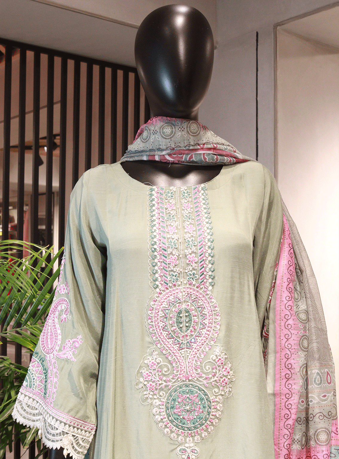 Khombi Embroidered Cotton Stitched 3 Piece Suit - KB23FP 06 Khombi Embroidered Cotton Stitched 3 Piece Suit - KB23FP 06