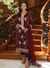 Khuwabeeda By Addee Embroidered Chiffon Stitched 3 Piece Suit - AD23KC MF-011 HAYA