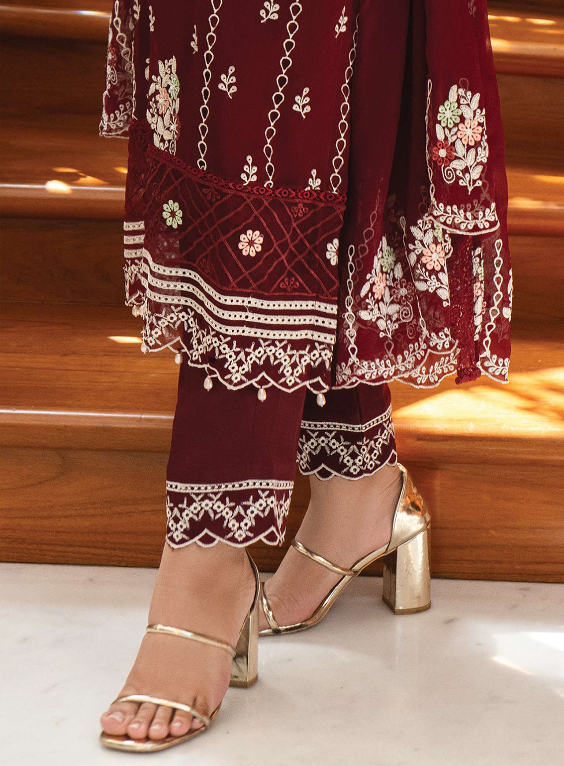 Khuwabeeda By Addee Embroidered Chiffon Stitched 3 Piece Suit - AD23KC MF-011 HAYA Khuwabeeda By Addee Embroidered Chiffon Stitched 3 Piece Suit - AD23KC MF-011 HAYA