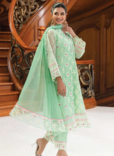 Khuwabeeda By Addee Embroidered Chiffon Stitched 3 Piece Suit - AD23KC MF-019 SUMBUL