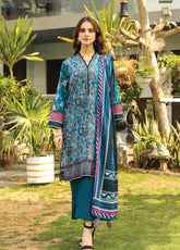 Komal Prints By Lakhany Printed Lawn Unstitched 3 Piece Suit - LSM24KP LG-MM-0012-B