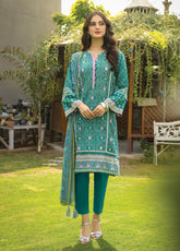 Komal Prints By Lakhany Printed Lawn Unstitched 3 Piece Suit - LSM24KP LG-RL-0002-B