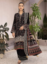 LSM Lakhany Pashmina Embroidered Unstitched 3 Piece Suit - 005
