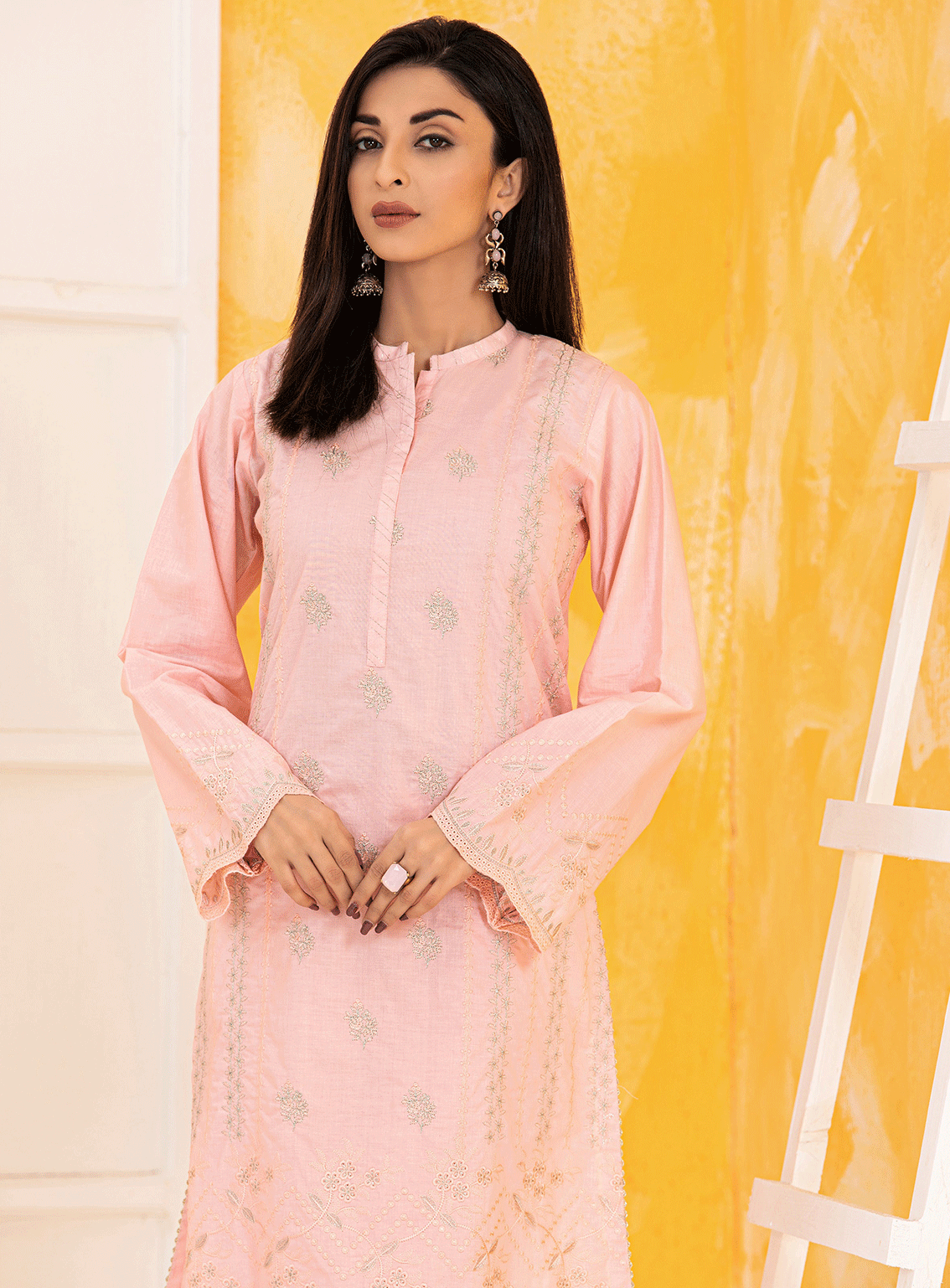 Lakhany By LSM Embroidered Cambric Stitched 2 Piece Suit - LSM-2816 Lakhany By LSM Embroidered Cambric Stitched 2 Piece Suit - LSM-2816
