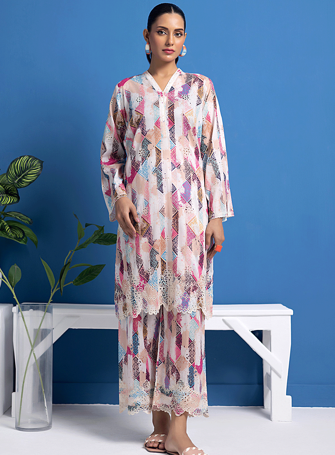 Lakhany By LSM Embroidered Lawn Stitched 2 Piece Suit - LG-SK-0088 Lakhany By LSM Embroidered Lawn Stitched 2 Piece Suit - LG-SK-0088
