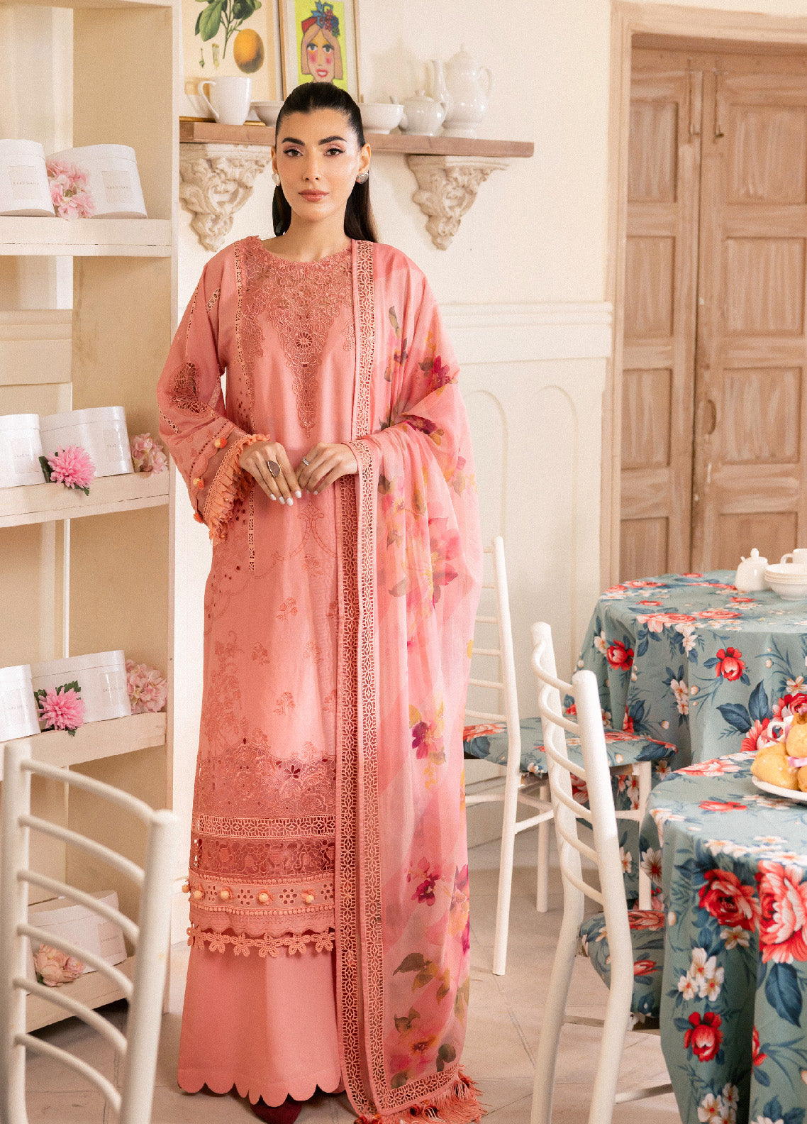 Lamour By Saad Shaikh Embroidered Lawn Unstitched 3 Piece Suit - SSK24L 01 BLOSSOM Lamour By Saad Shaikh Embroidered Lawn Unstitched 3 Piece Suit - SSK24L 01 BLOSSOM