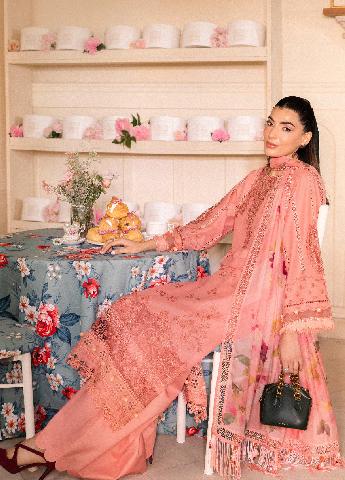 Lamour By Saad Shaikh Embroidered Lawn Unstitched 3 Piece Suit - SSK24L 01 BLOSSOM Lamour By Saad Shaikh Embroidered Lawn Unstitched 3 Piece Suit - SSK24L 01 BLOSSOM