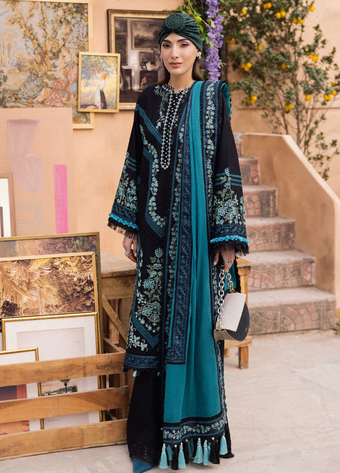 Lamour By Saad Shaikh Embroidered Lawn Unstitched 3 Piece Suit - SSK24L 05 REH Lamour By Saad Shaikh Embroidered Lawn Unstitched 3 Piece Suit - SSK24L 05 REH
