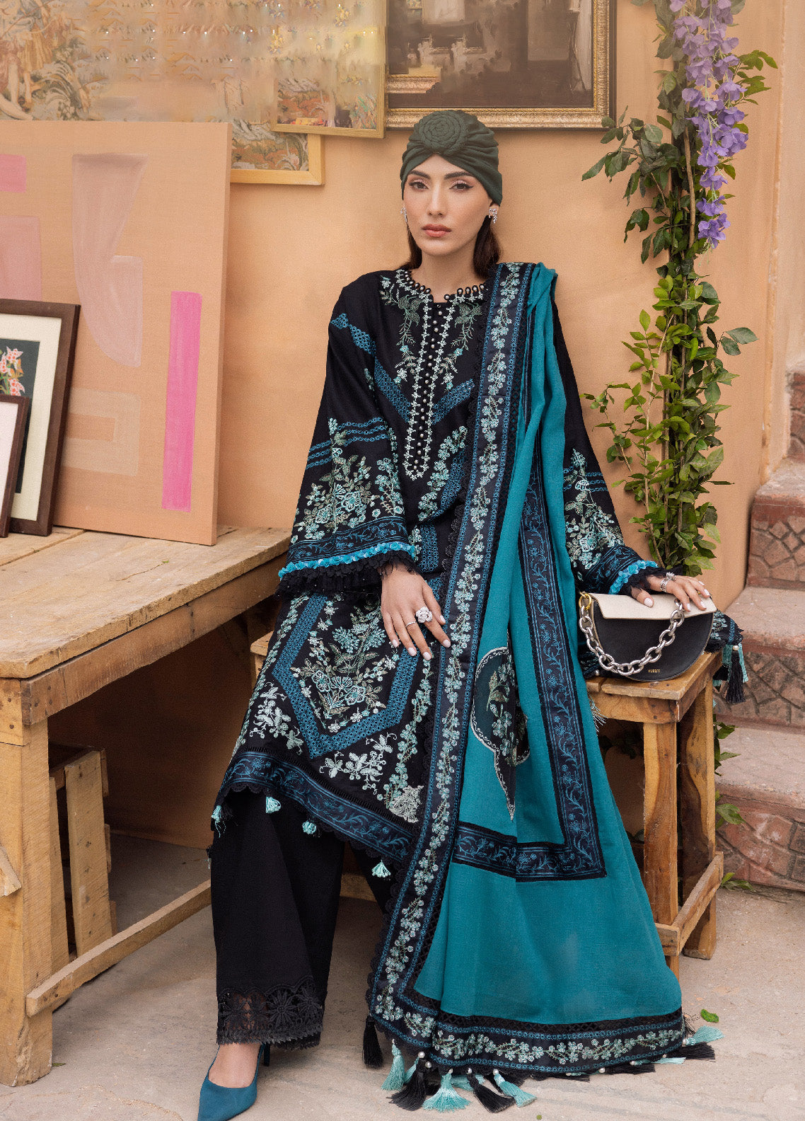 Lamour By Saad Shaikh Embroidered Lawn Unstitched 3 Piece Suit - SSK24L 05 REH Lamour By Saad Shaikh Embroidered Lawn Unstitched 3 Piece Suit - SSK24L 05 REH