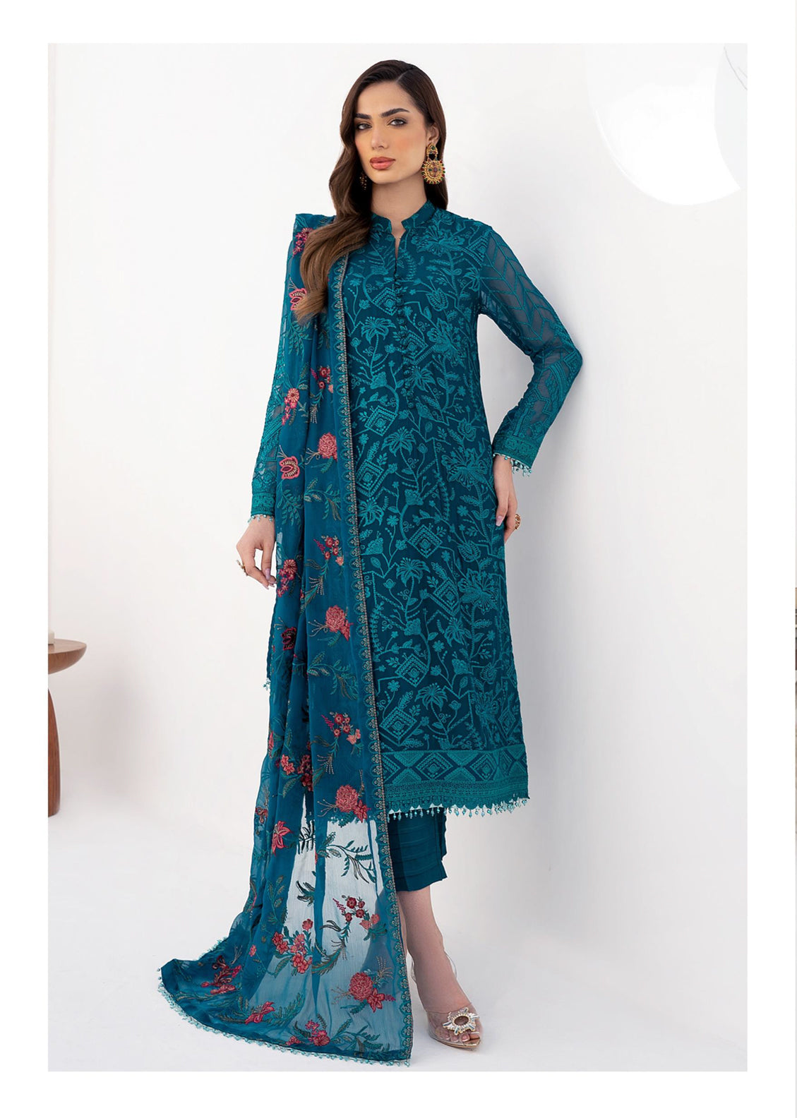 La Celeste By Zarif Embroidered Chiffon Unstitched 3 Piece Suit - 03 La Celeste By Zarif Embroidered Chiffon Unstitched 3 Piece Suit - 03