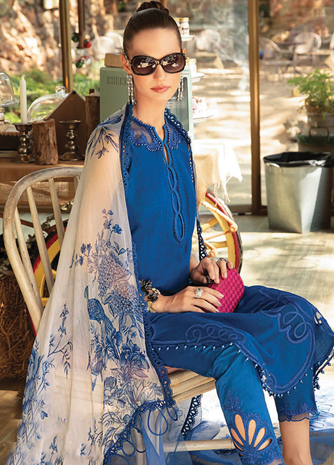 D#1704B Maria B M Print Emb Lawn Collection 223 D#1704B Maria B M Print Emb Lawn Collection 223