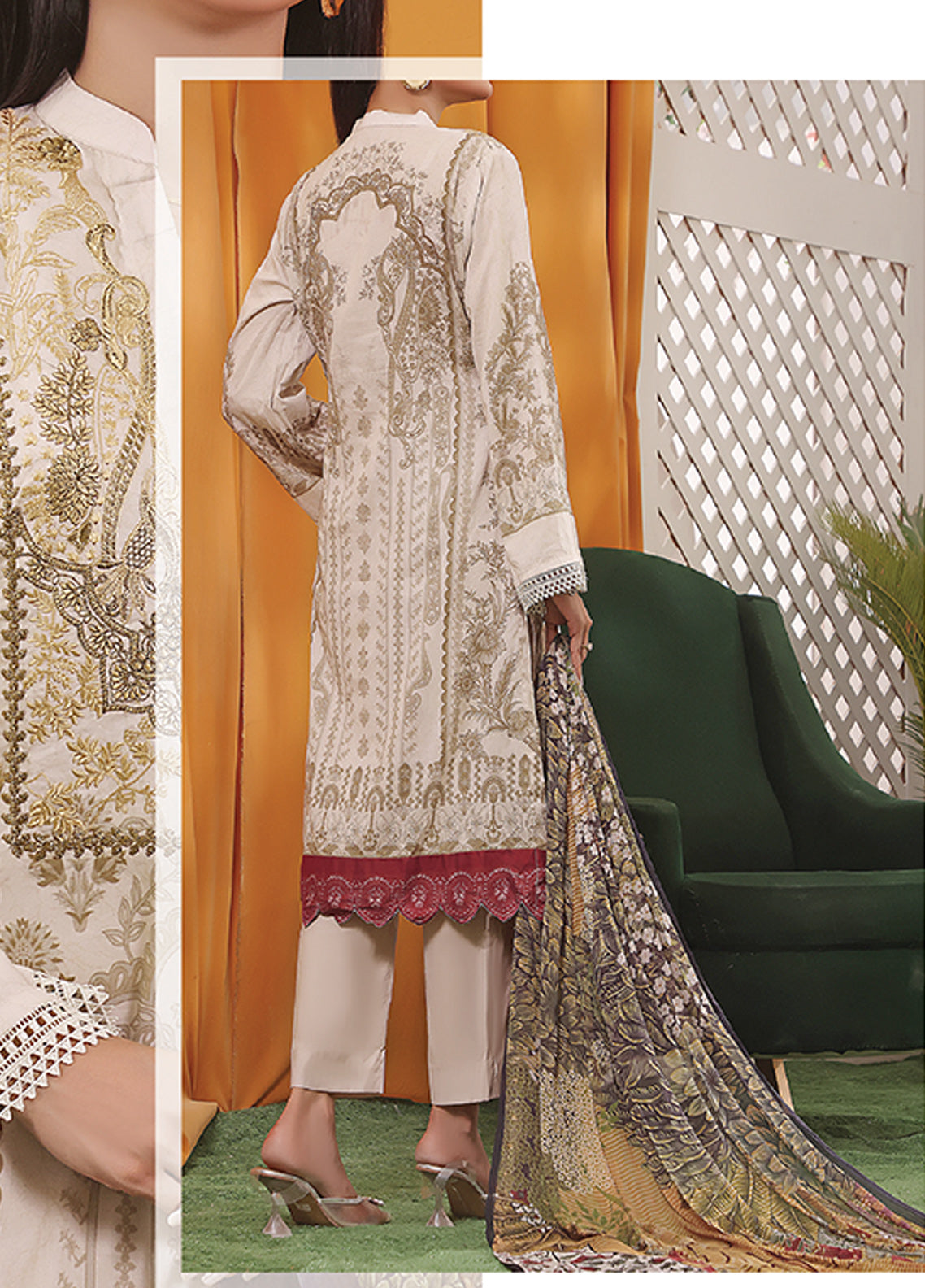 Ayesha Alishba By VS Textile Embroidered Lawn Unstitched 3 Piece Suit - 20 Ayesha Alishba By VS Textile Embroidered Lawn Unstitched 3 Piece Suit - 20