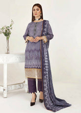 D#10 Alif Ruby Digital Emb Lawn Collection 223