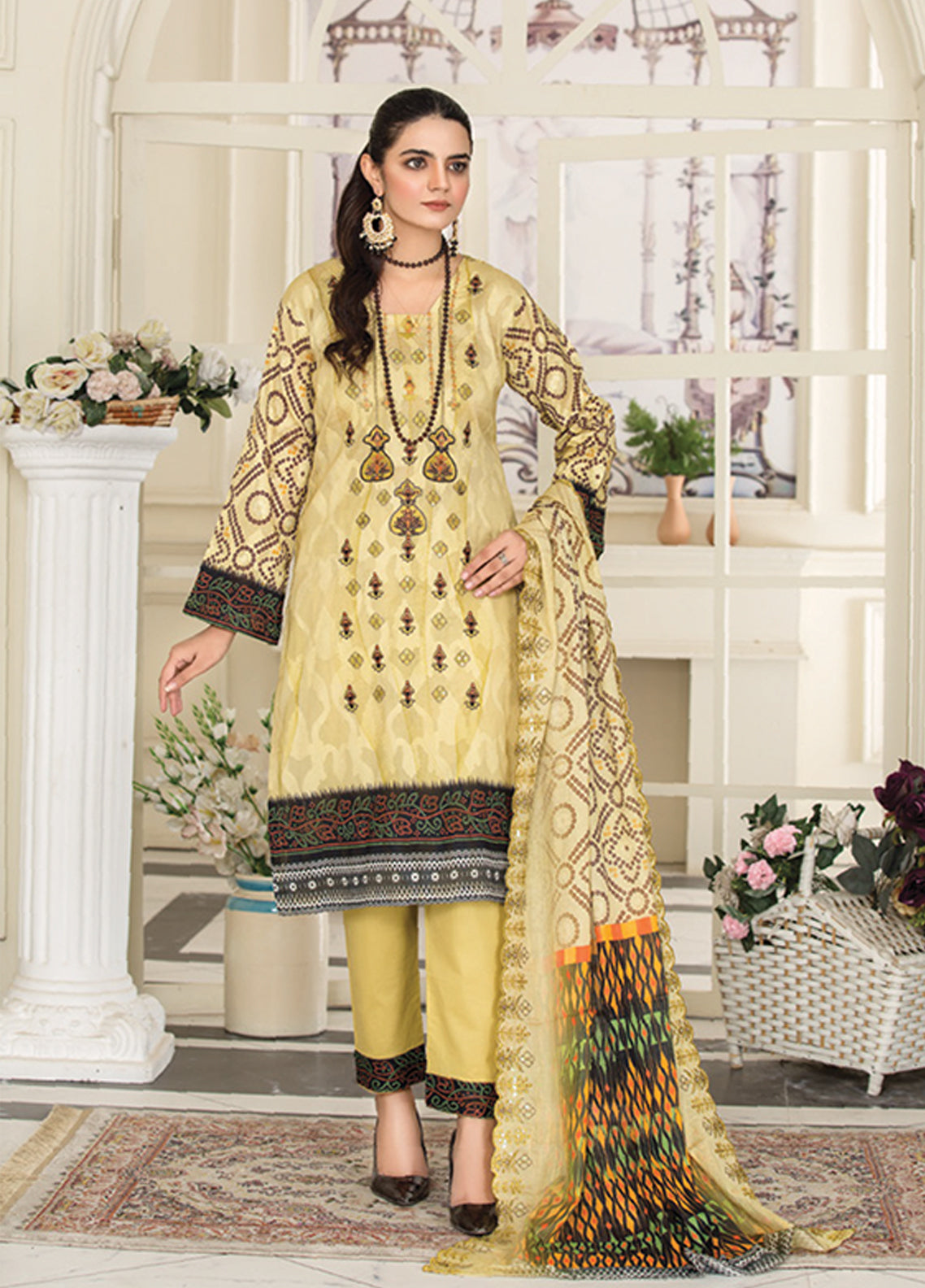 Riwaj By Afreen Embroidered Lawn Unstitched 3 Piece Suit - 10 Riwaj By Afreen Embroidered Lawn Unstitched 3 Piece Suit - 10