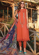 D#1707B Maria B M Print Emb Lawn Collection 223