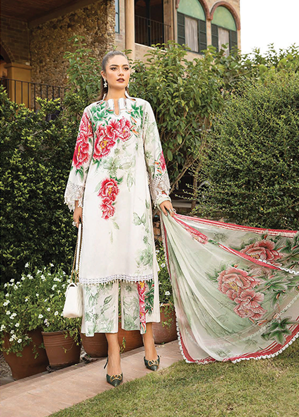 D#1714A Maria B M Print Emb Lawn Collection 223 D#1714A Maria B M Print Emb Lawn Collection 223