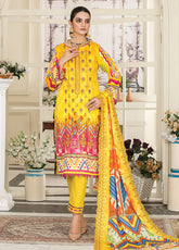 Riwaj By Afreen Embroidered Lawn Unstitched 3 Piece Suit - 12