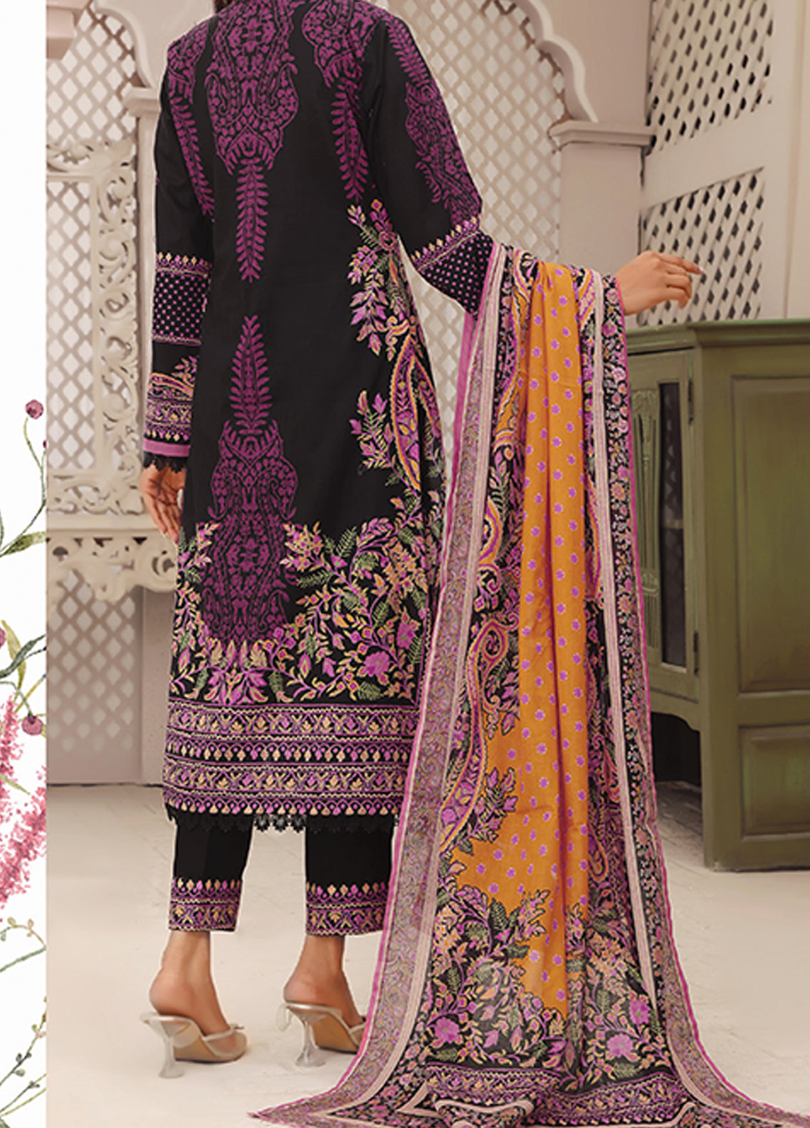 Misri By VS Textile Printed Lawn Unstitched 3 Piece Suit - 12 Misri By VS Textile Printed Lawn Unstitched 3 Piece Suit - 12