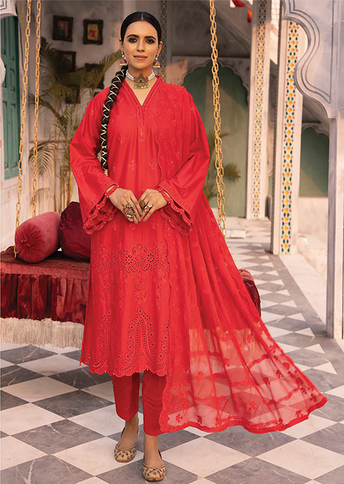 Azure By Aalaya Embroidered Lawn Unstitched 3 Piece Suit - 07 Azure By Aalaya Embroidered Lawn Unstitched 3 Piece Suit - 07