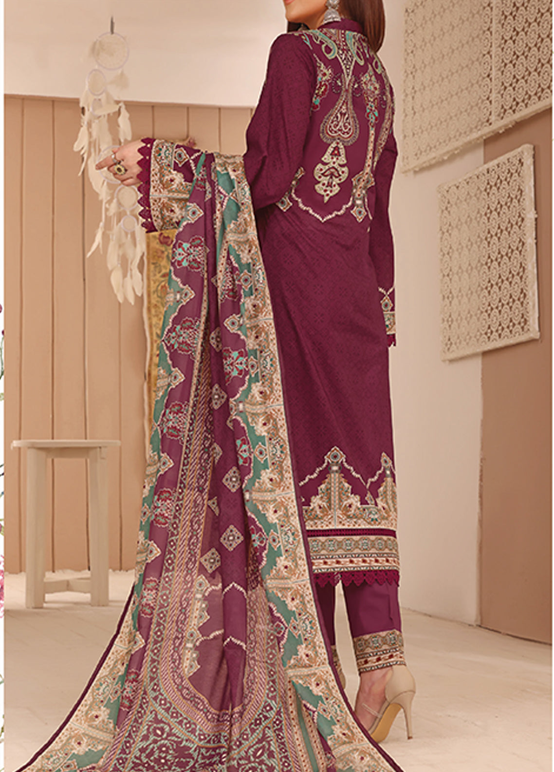 Misri By VS Textile Printed Lawn Unstitched 3 Piece Suit - 14 Misri By VS Textile Printed Lawn Unstitched 3 Piece Suit - 14