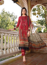 D#1712B Maria B M Print Emb Lawn Collection 223