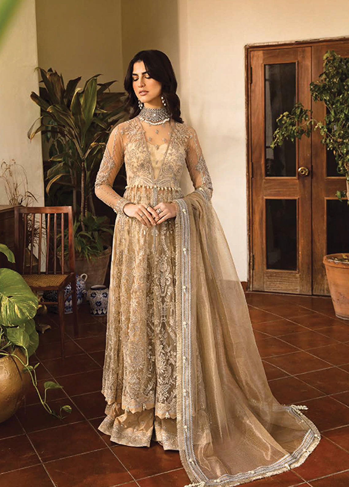 Mehrbano Ayzel By Afrozeh Embroidered Net Unstitched 3 Piece Suit - 06 Mehrbano Ayzel By Afrozeh Embroidered Net Unstitched 3 Piece Suit - 06