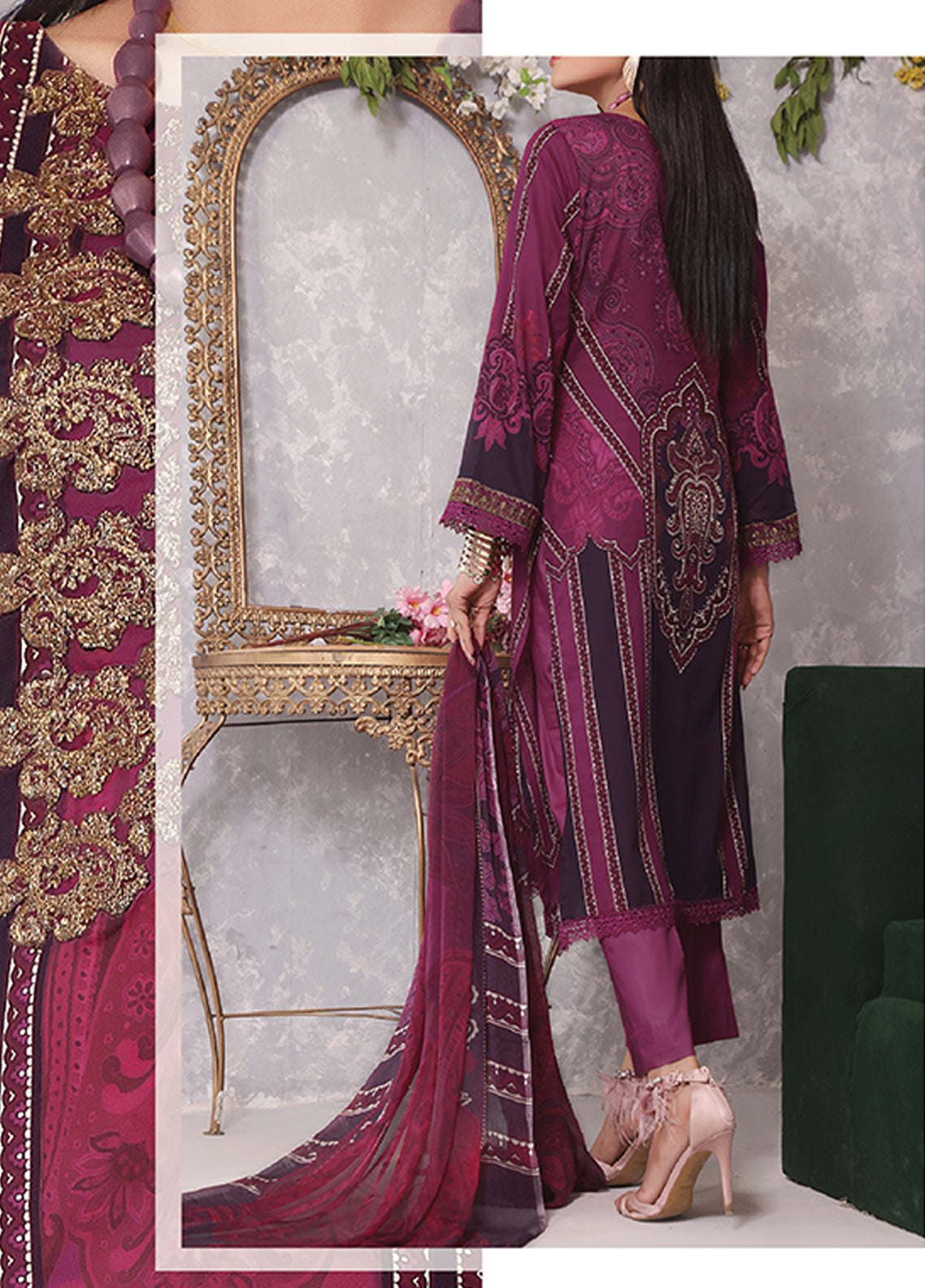 Ayesha Alishba By VS Textile Embroidered Lawn Unstitched 3 Piece Suit - 13 Ayesha Alishba By VS Textile Embroidered Lawn Unstitched 3 Piece Suit - 13