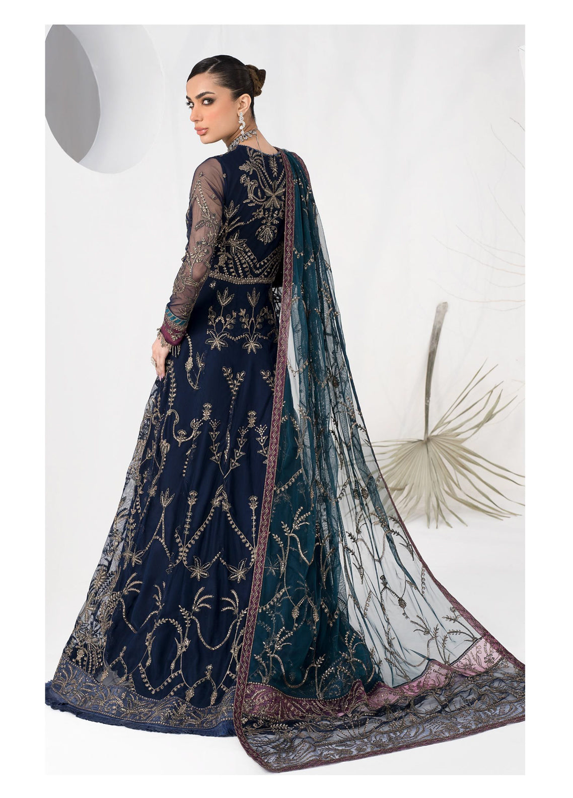 La Celeste By Zarif Embroidered Net Unstitched 3 Piece Suit - 01 La Celeste By Zarif Embroidered Net Unstitched 3 Piece Suit - 01