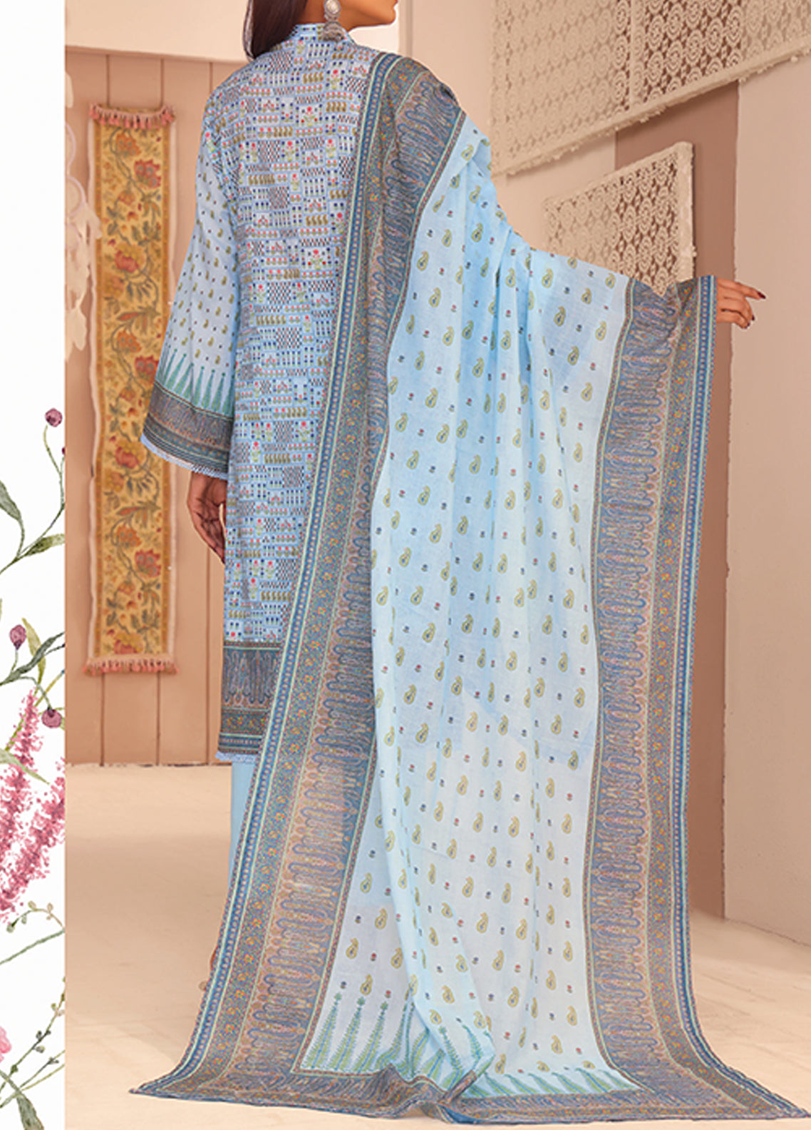Misri By VS Textile Printed Lawn Unstitched 3 Piece Suit - 09 Misri By VS Textile Printed Lawn Unstitched 3 Piece Suit - 09