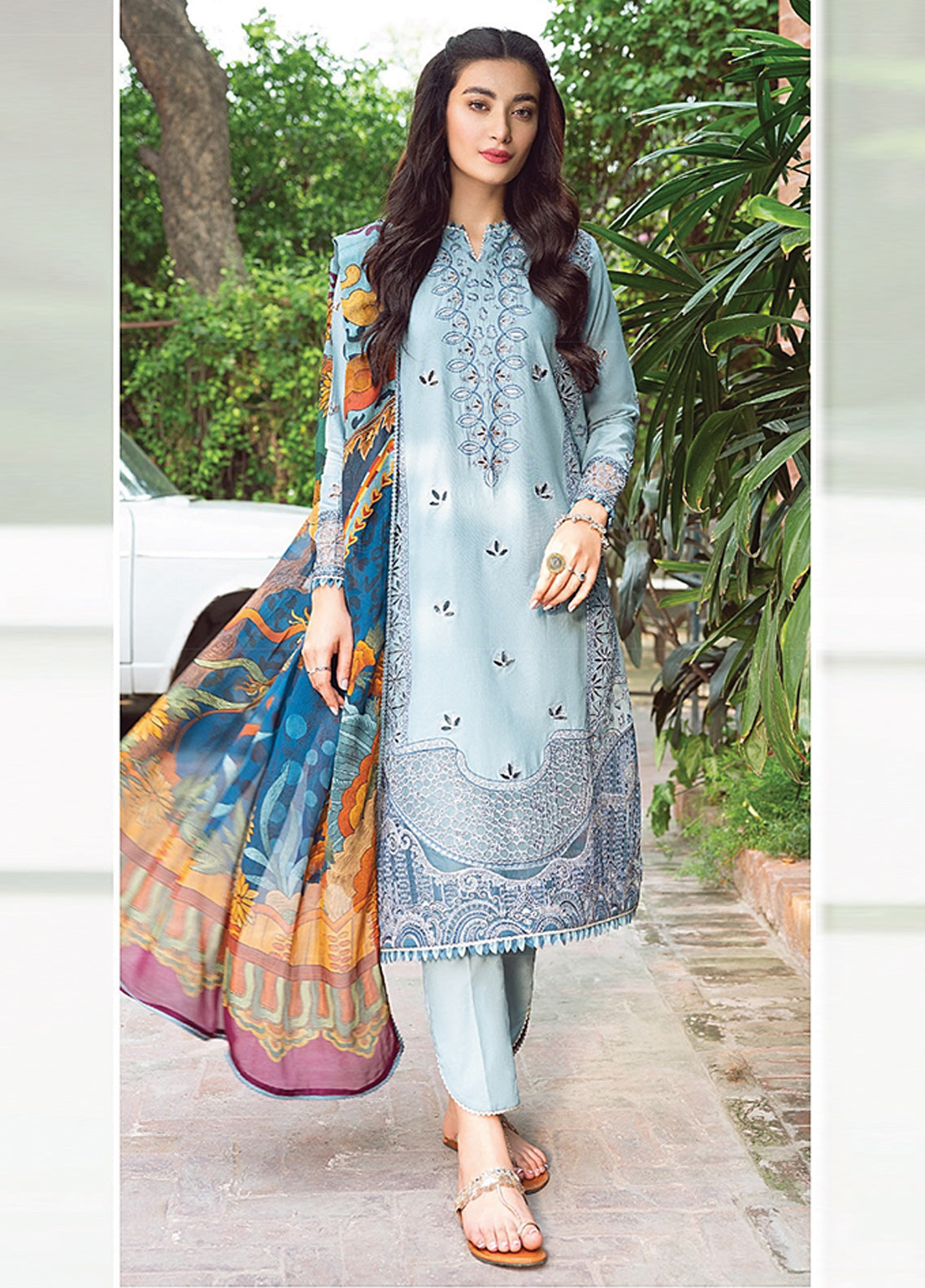 D#04 Jazmin Iris Emb Lawn Collection 223 D#04 Jazmin Iris Emb Lawn Collection 223