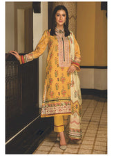 D#6904 Rashid Sunehri Digital Emb Lawn Collection 323