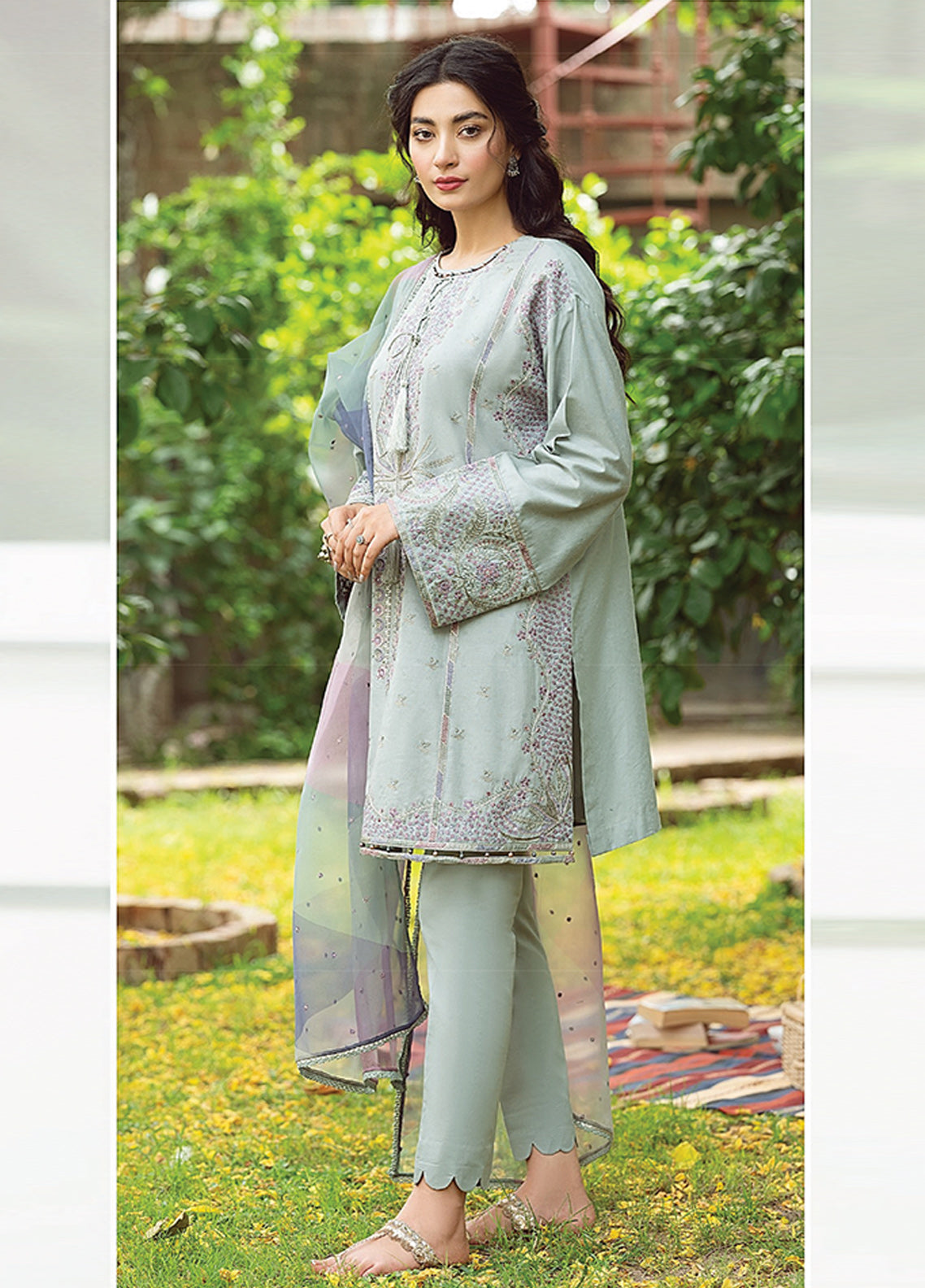 D#06 Jazmin Iris Emb Lawn Collection 223 D#06 Jazmin Iris Emb Lawn Collection 223