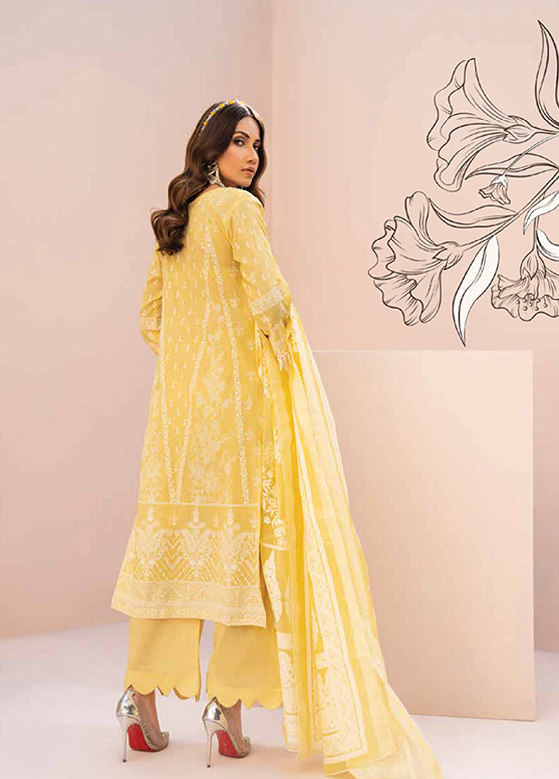 D#5562 Rashid White For Summer Emb Collection 223 D#5562 Rashid White For Summer Emb Collection 223